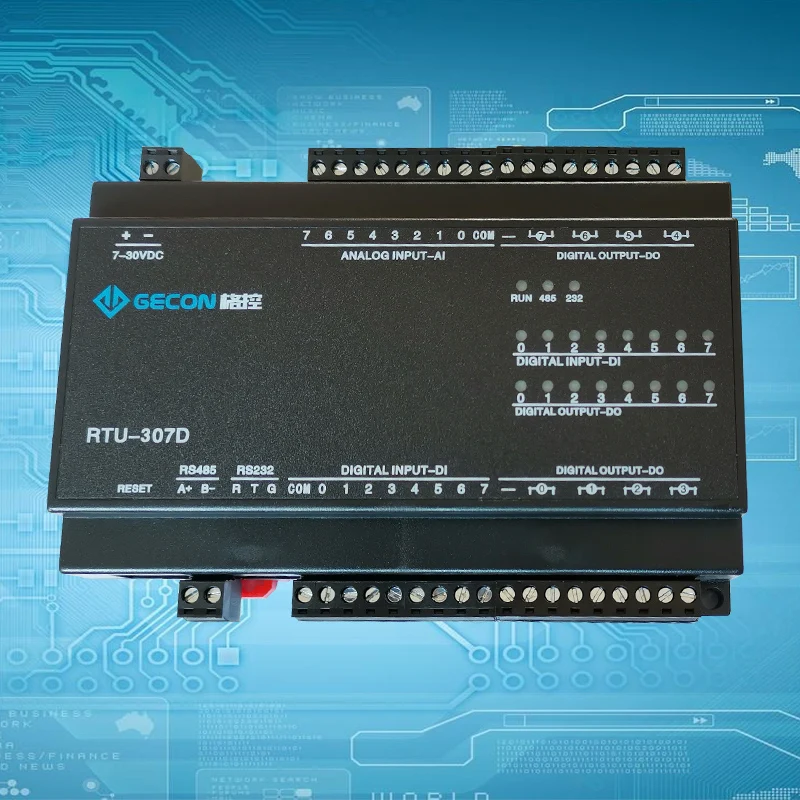 8AI8DI8DO combination module Analog acquisition Digital input relay output Modbus RTU