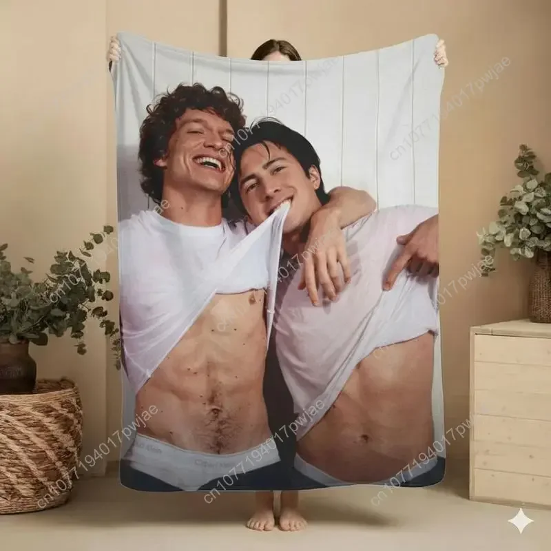 Vintage Heated Rivalry Fleece Blanket Cozy LGBT Pride Throw blaze love pink soft micro hip-hop lover office use ideal bold pos