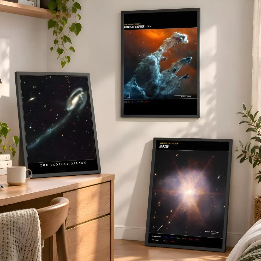 James Webb First Deep Field Pale Blue Dot Space Astronomy Science Poster Wall Art Bedroom Living Room Dorm Office Home Decor