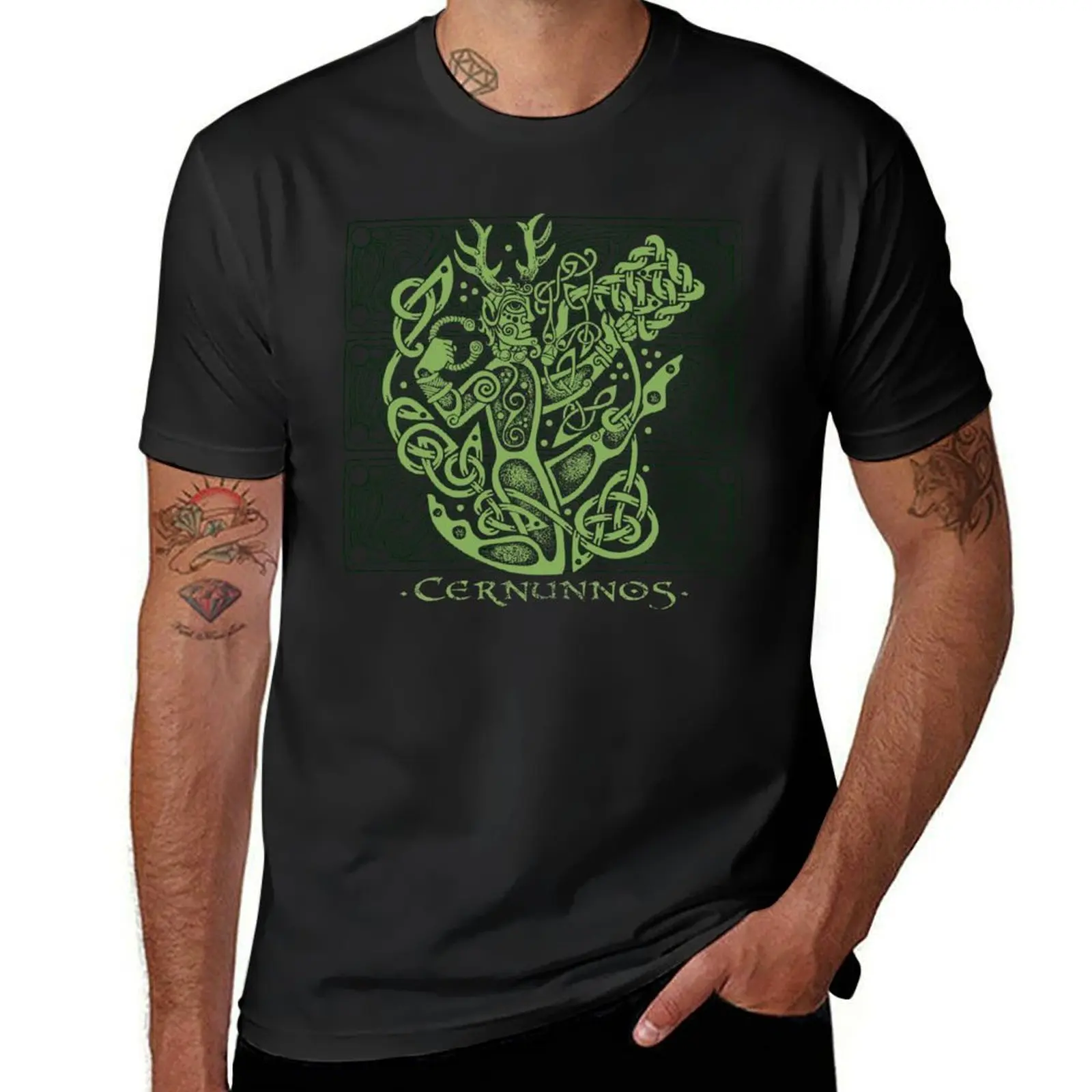 

Cernunnos, The Celtic Horned God T-Shirt plus size tops tees plain t shirts men