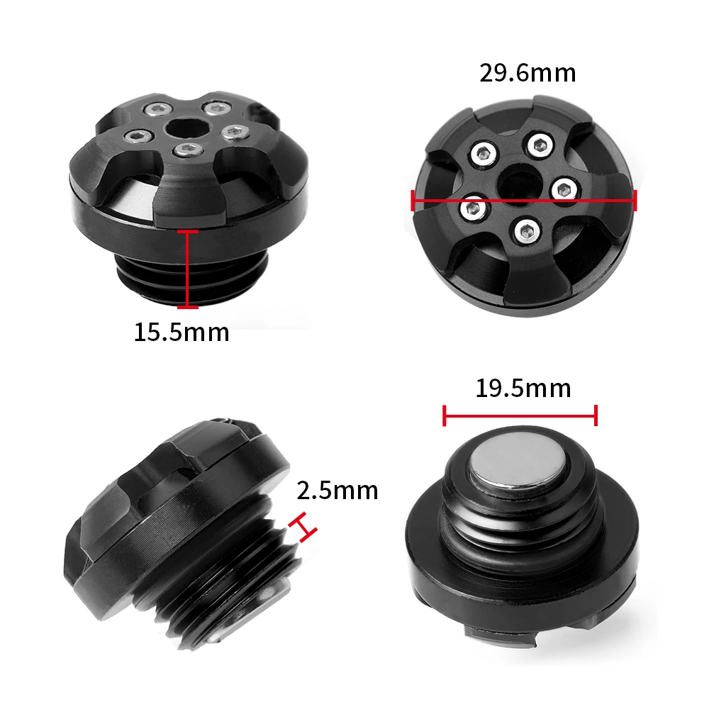 Motorcycle CNC magnetic engine oil filler cap MotorBike Engine Oil Cap For Kawasaki NinjaZX-6R YAMAHA TMAX 500 08-11 TMAX 530