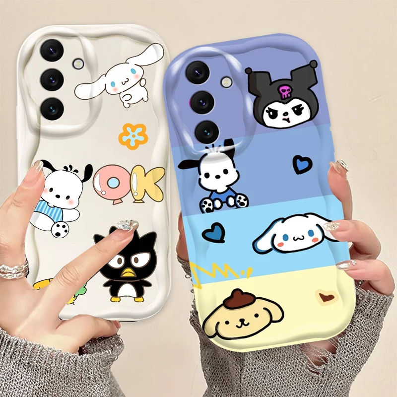 

Sanrio Cute Pacha Dog Cartoon For Samsung A55 A54 A53 A52 A35 A34 A33 A32 A25 A24 A23 A22 A21S A15 A13 A14 5G Wave Oil TPU