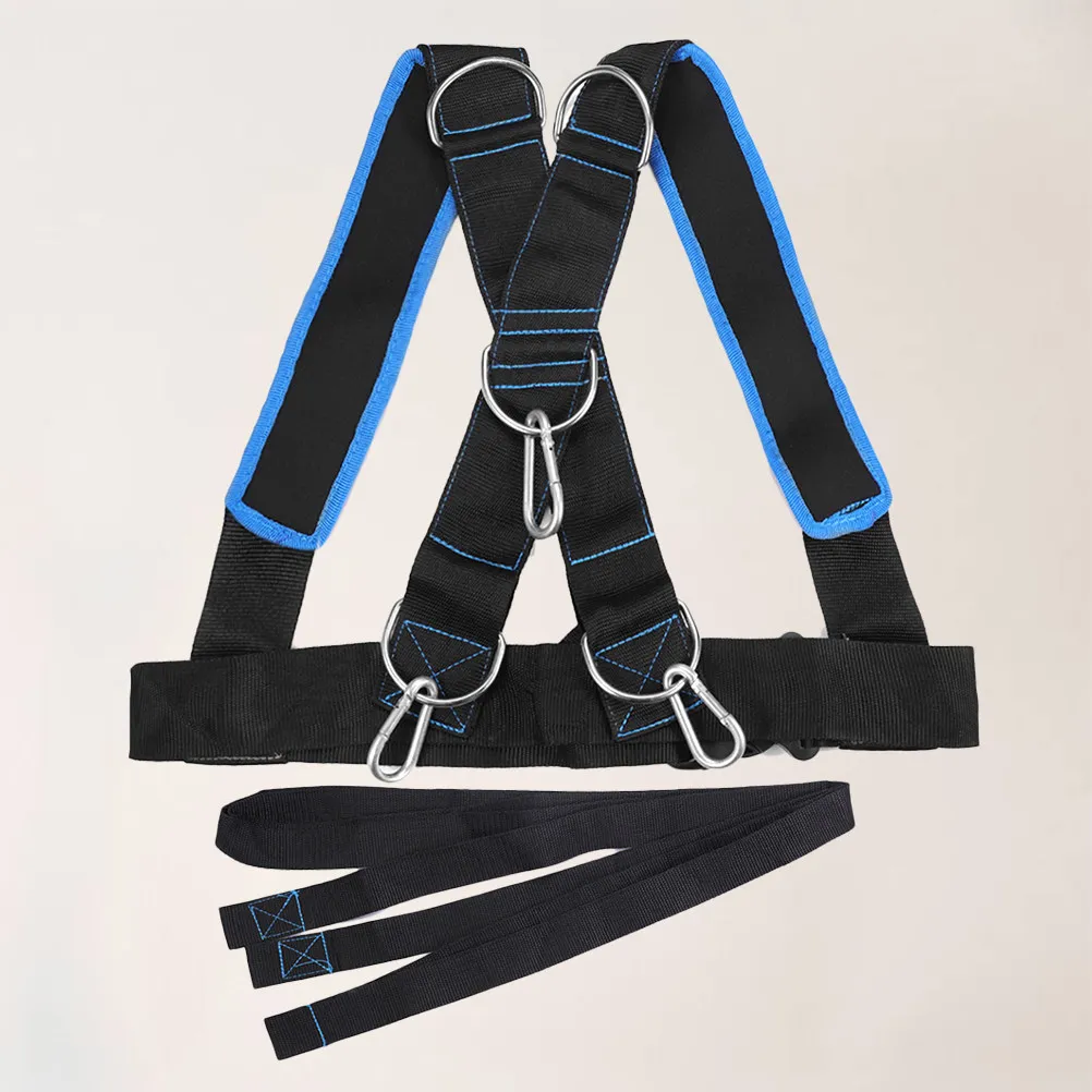 Heavy Duty Sled Harness for Tire Pull Drag Training – Padded Resistance Workout Equipment