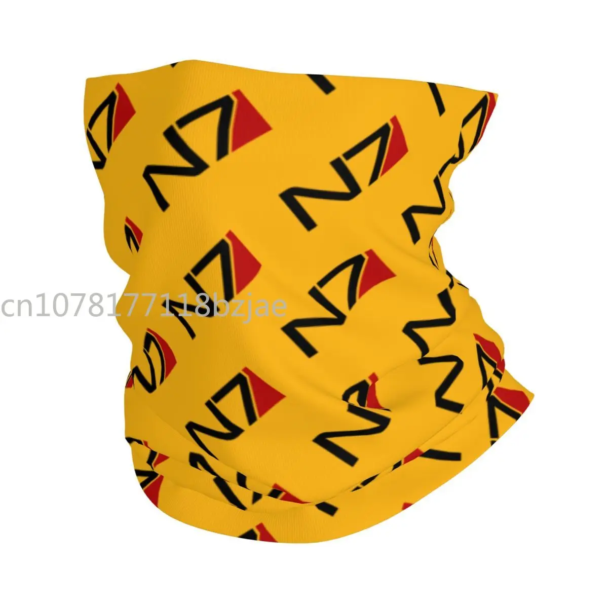 Mass Effect N7 Armor Bandana para hombre y mujer, polaina de cuello para esquiar, correr, bufanda envolvente, Alliance militar, diadema para videojuegos, calentador