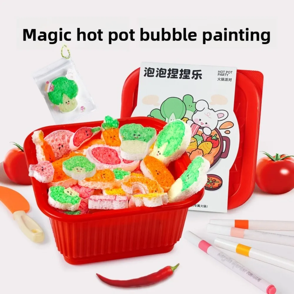 

3D Bubble Squeeze Fidget Toy for Kids DIY Handicraft Coloring Pendant Craft Art Making Stress Relief Sensory Play Activity