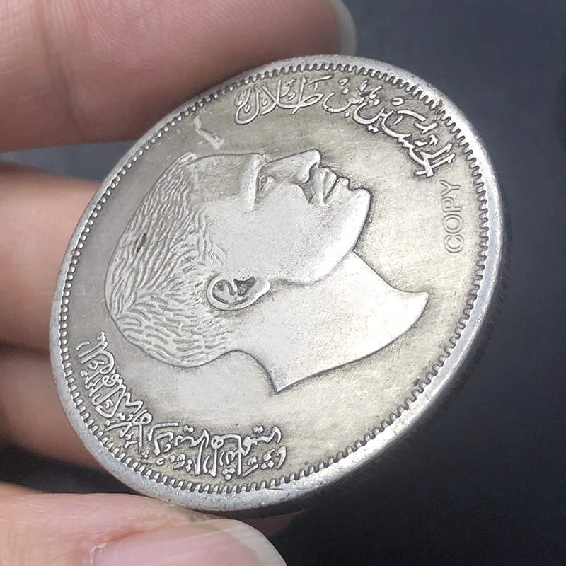الأردن 1944 ربع دينار شخصية صورة طبق الاصل عملة التحدي الفضية التذكارية فقط لجمع الأموال القديمة