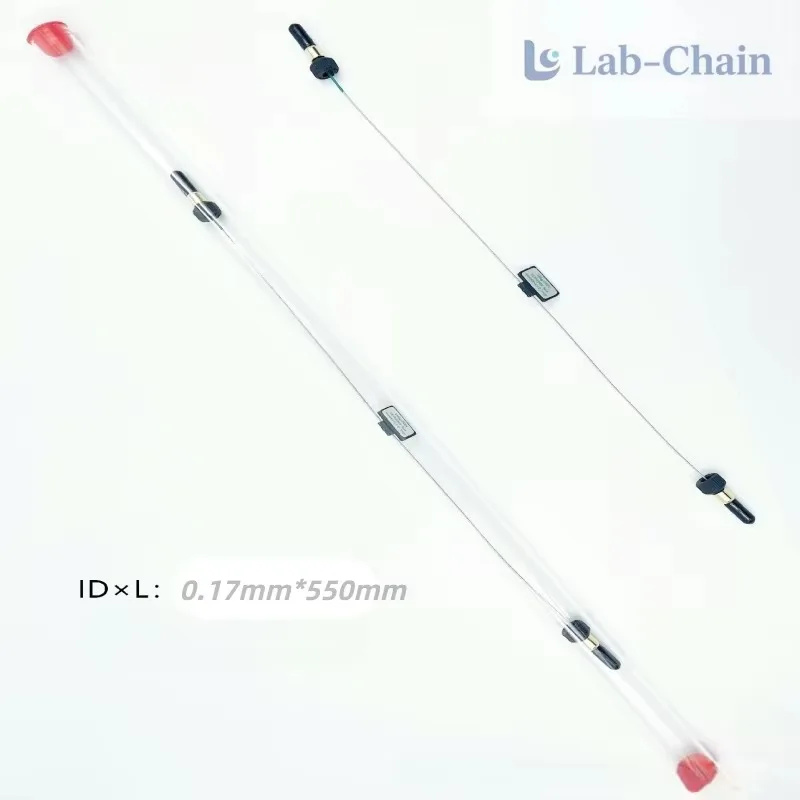 0.17*550mm Fingertight Fitting System Stainless Steel Capillaries Tool-free High-pressure Instrument Accessories
