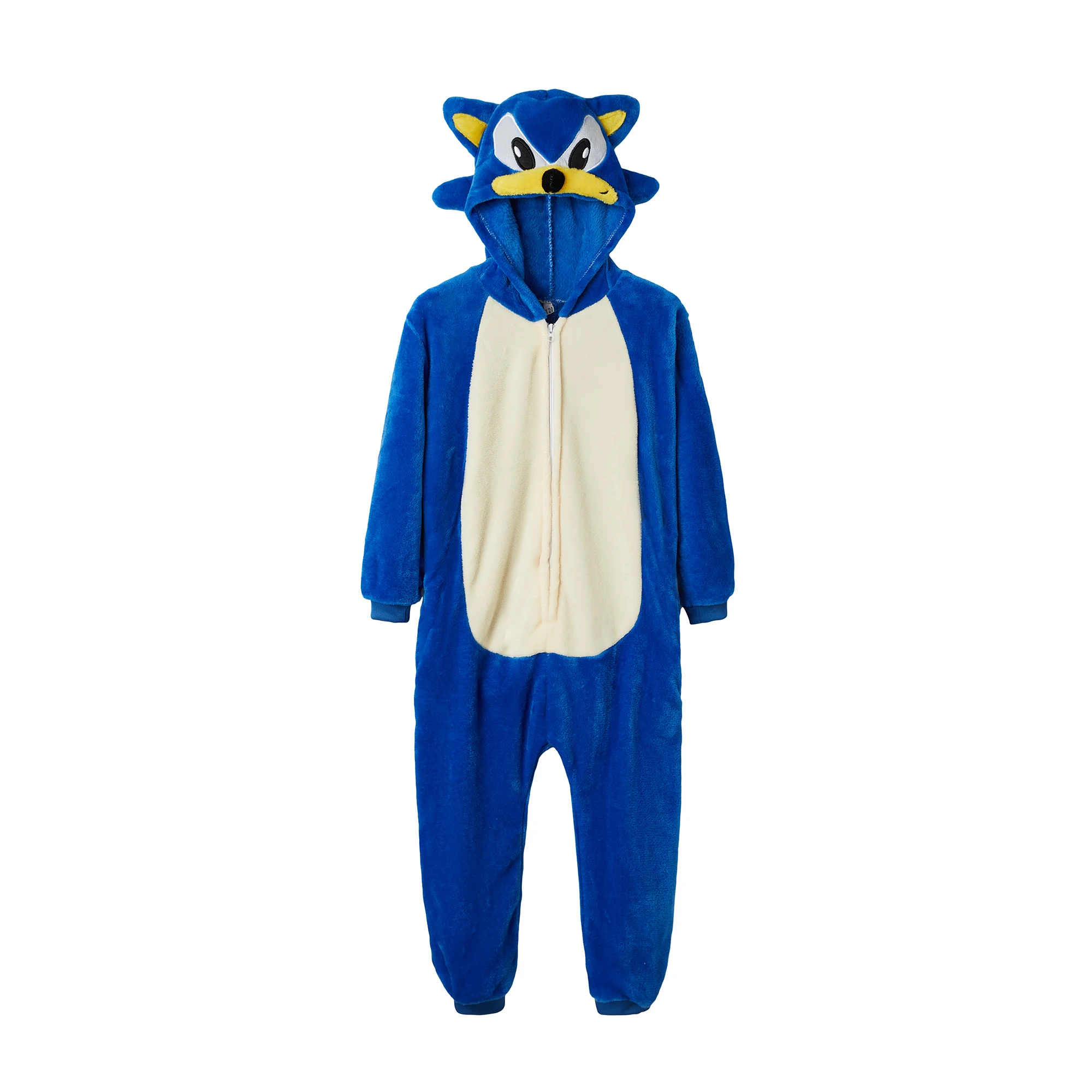 Zimowe kombinezony Sonic Cosplay Kostiumy Szlafroki Dla Dorosłych Kigurumi Onesie Anime Piżama Halloween Zwierzęcy Kreskówkowy Strój Do Spania — 2