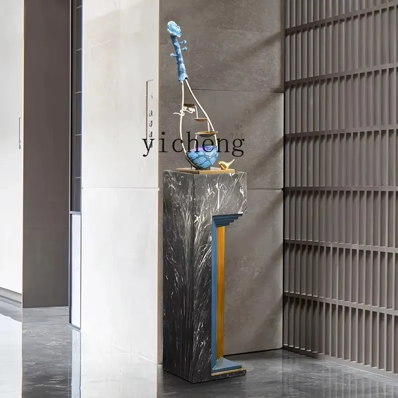 BJ-25  modern flowing water ornament, circulating water generates wealth, advanced entrance landing lucky ornament