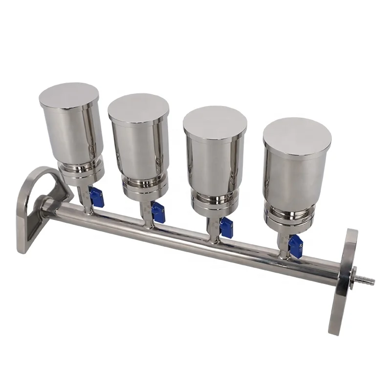 

Microbiology Testing Laboratory Using SS 3-6 Funnel Single Laboratory Filter Stainless Steel Manifold Vacuum Filtration
