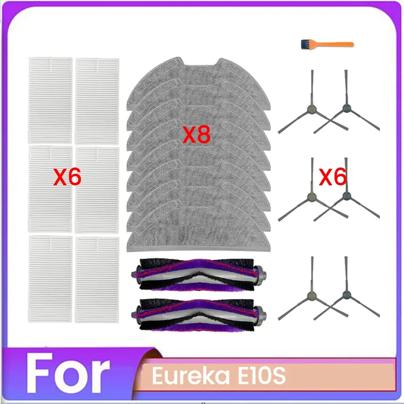 

ALIM-23PCS щетка для пылесоса, фильтр и набор тряпок для швабры для Eureka E10S, аксессуары для пылесоса, запасные части