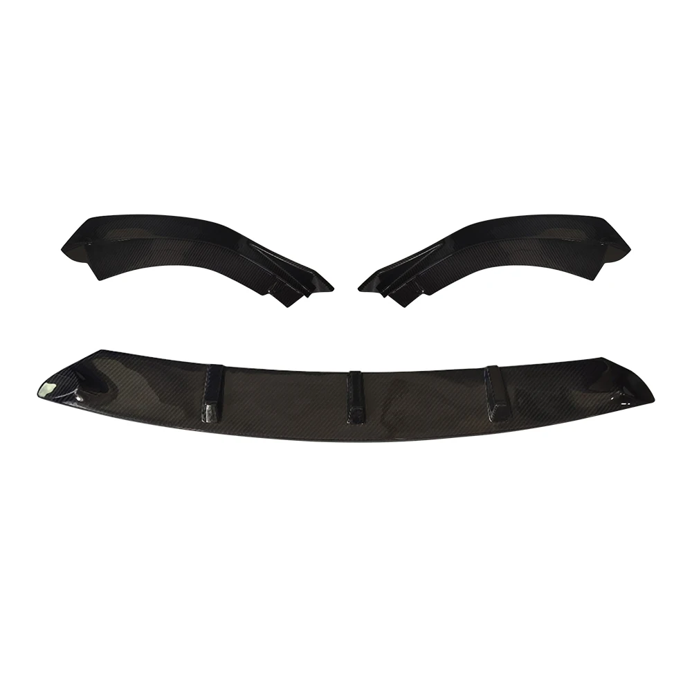 Dry Carbon Fiber Front Lip Spoiler Splitter Extension for Volkswagen Golf MK8 GTI R-Line GTE GTD 2019-2026