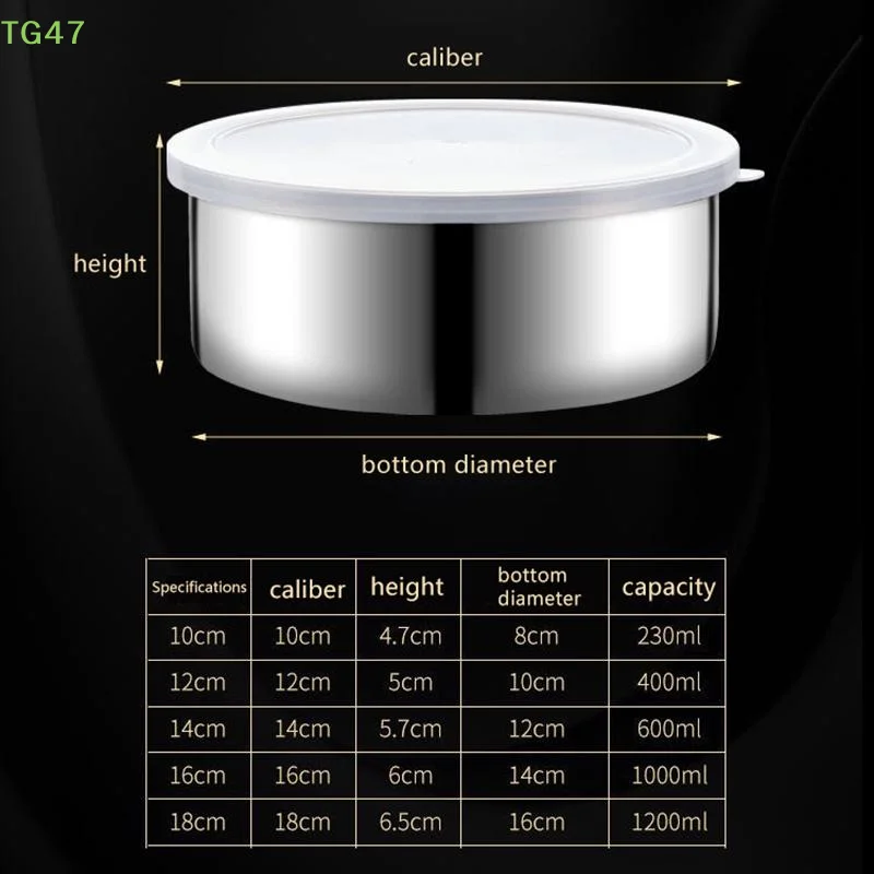 [LS]5Pcs Colorful Stainless Steel Mixing Bowls With Lids Stackable And Storage Bowls Dishwasher Safe For Kitchen Baking
