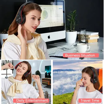 2026 Wireless Bluetooth Stereo Headset Upgrading Sports Overhead Earphone with Mic for Smart Phone TV PC Tablet - Music - Image 6