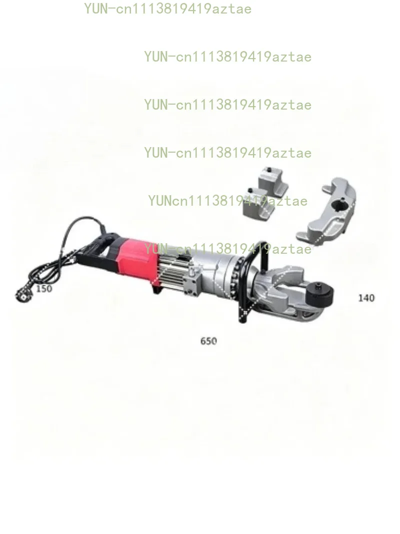 Portable Rebar Bender Electric Hydraulic Steel Bar Bending Machine Handheld Straightening Tool Bend Range 4-16MM