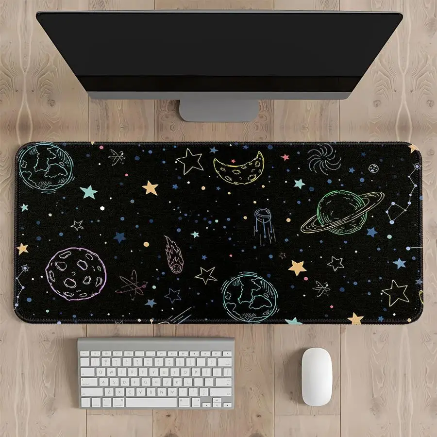 Mouse Pad Keyboard Mouse Pad Game Console Pad Computer Laptop Pad Desk accessories office Pad Waterproof Mystery Of The Universe