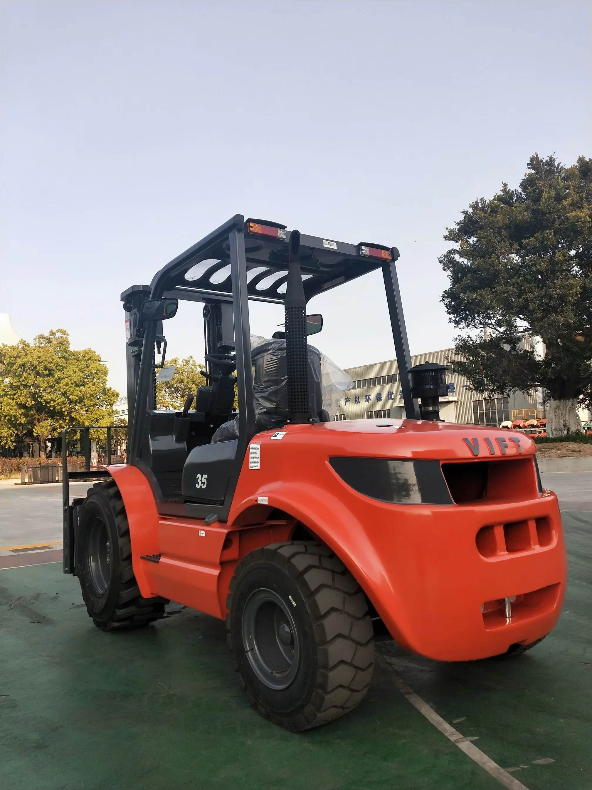 CE Certified 5 Ton Diesel Rough Terrain Forklift | Off-Road Forklift Truck 7m Max Lift Height