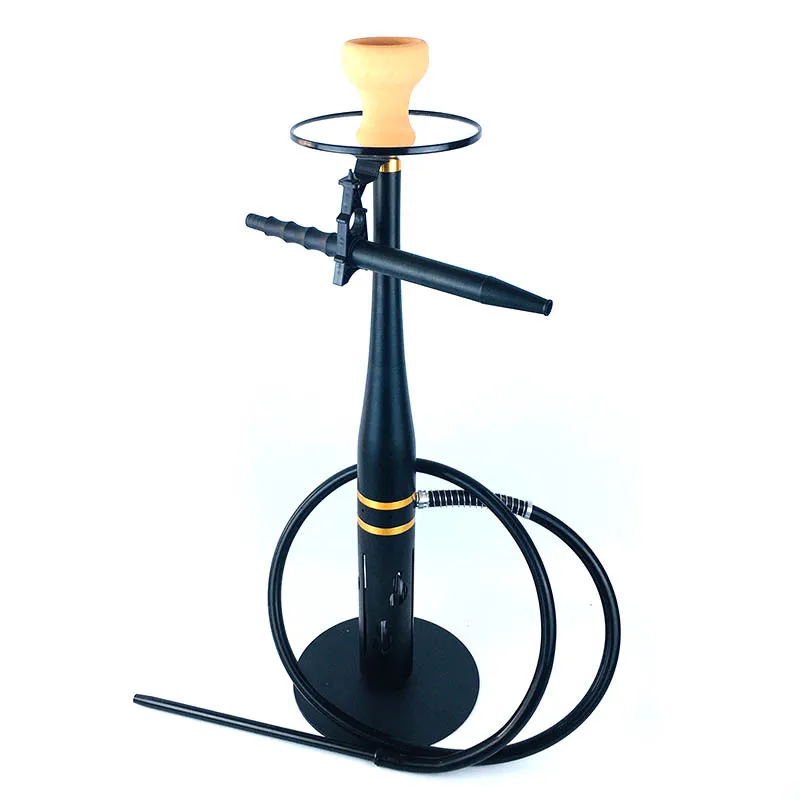 

Arabian Hookah Shisha Set Large Single Pipe Alloy Medium Rod Out Of Gas Baseball Model Shisha With Hookahs Accessories