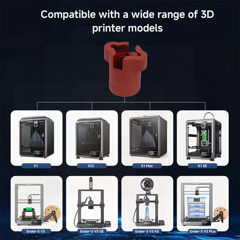 Creality K1C Silicone Socks, Offical V3 KE Silicone Cover, K1SE Heating Block Cover brown for Creality Ender 3 V3/V3 Plus/K1