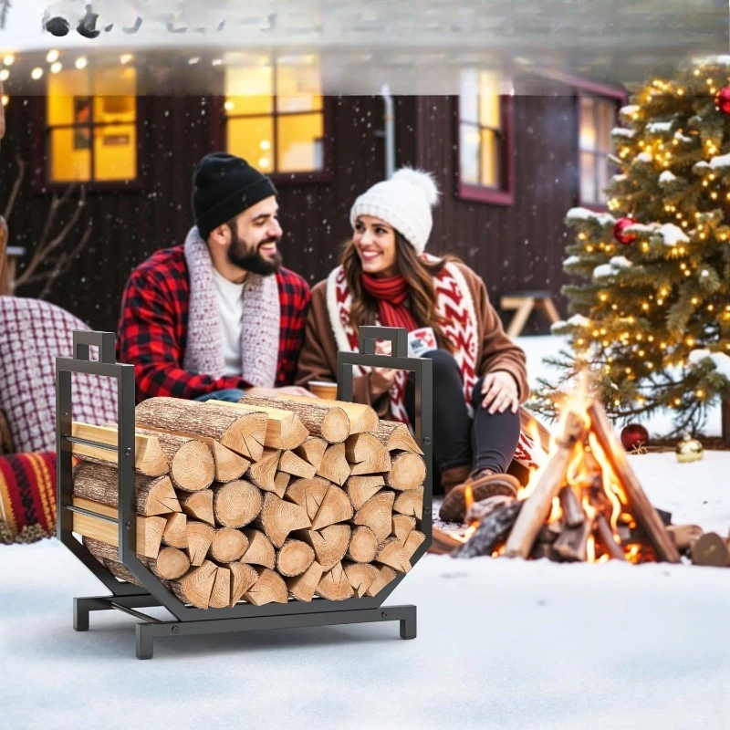 

Firewood Rack Firewood Storage Metal Rack Indoor Storage Finishing Rack
