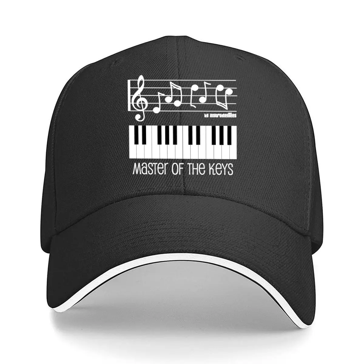 

Master Of The Keys Piano Music Note Musical Talent Art Sandwich Baseball Cap