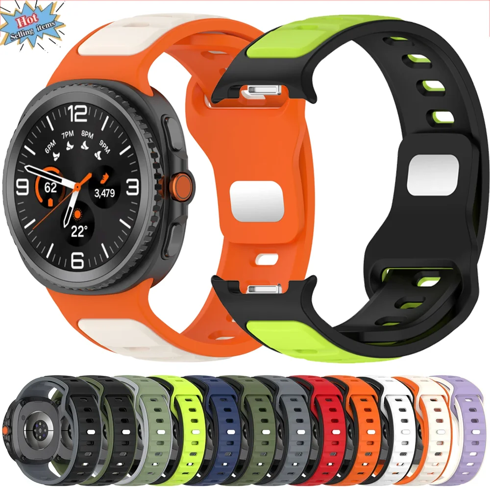 حزام سيليكون لساعة سامسونج جالاكسي 8 40 ملم 44 ملم سوار معصم ناعم ومريح لساعة سامسونج جالاكسي 8 كلاسيك 46 ملم