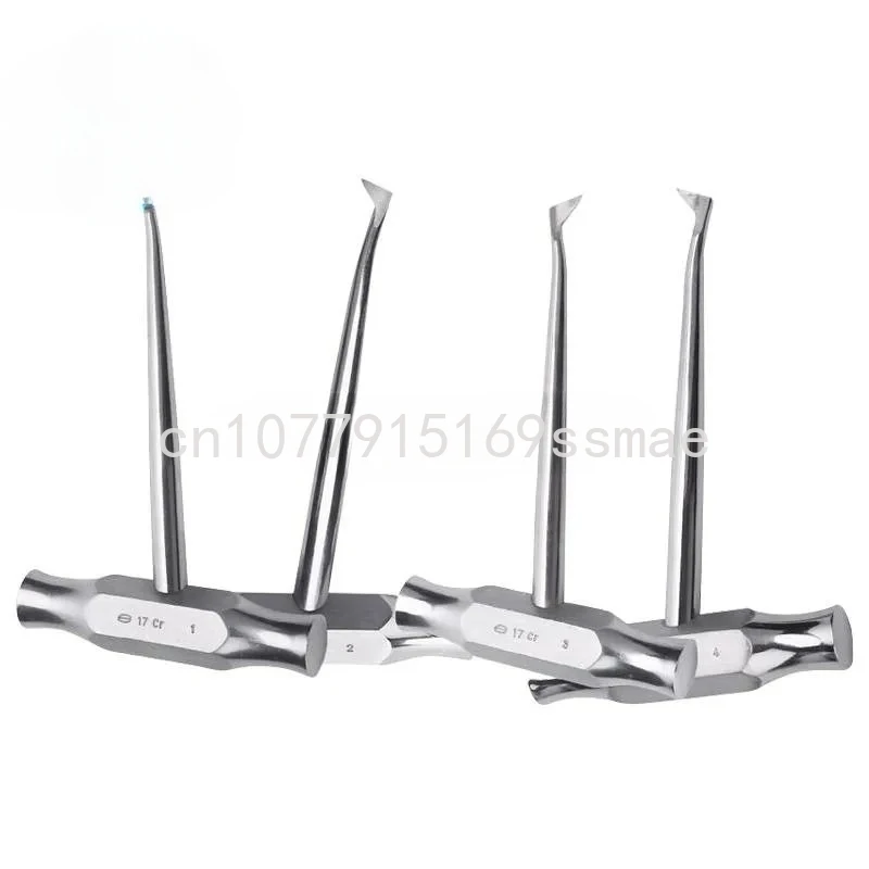 Dental Materials Shanghai Kangqiao Genuine T Shape Dental Tools Tooth Elevator Triangle Horn T-Shaped Stand 1#-4#