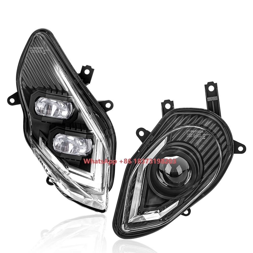 Emark Approved 120W Motorcycle Headlamp High Low Beam DRL Head Lamp for S1000RR S1000 2015-2018 Full LED Headlight Assembly
