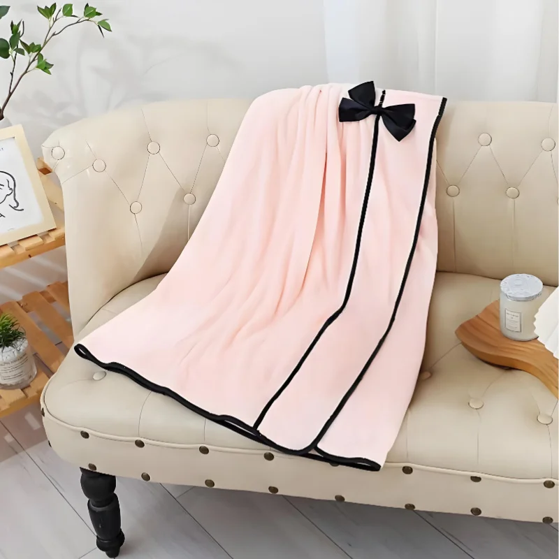 Soft Absorbent Bath Wrap Women Convertible Coral Fleece Robe Bath Dress for Home Shower Towel