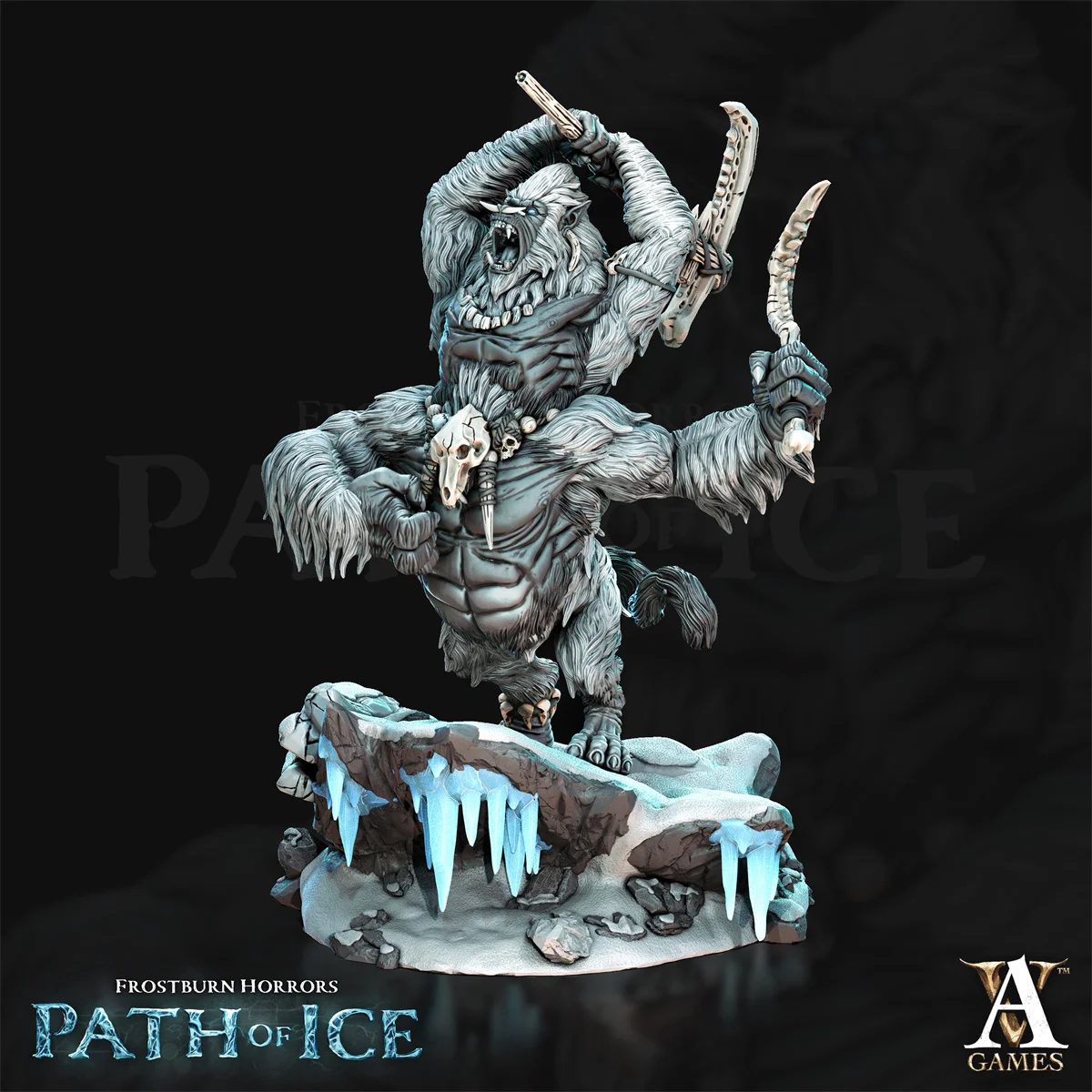 Dnd Miniaturen Figuren Mammut Orc Walross Mann Pinguin Mann Drachen alten Schnee Affe und Bösewicht 3D-Druck