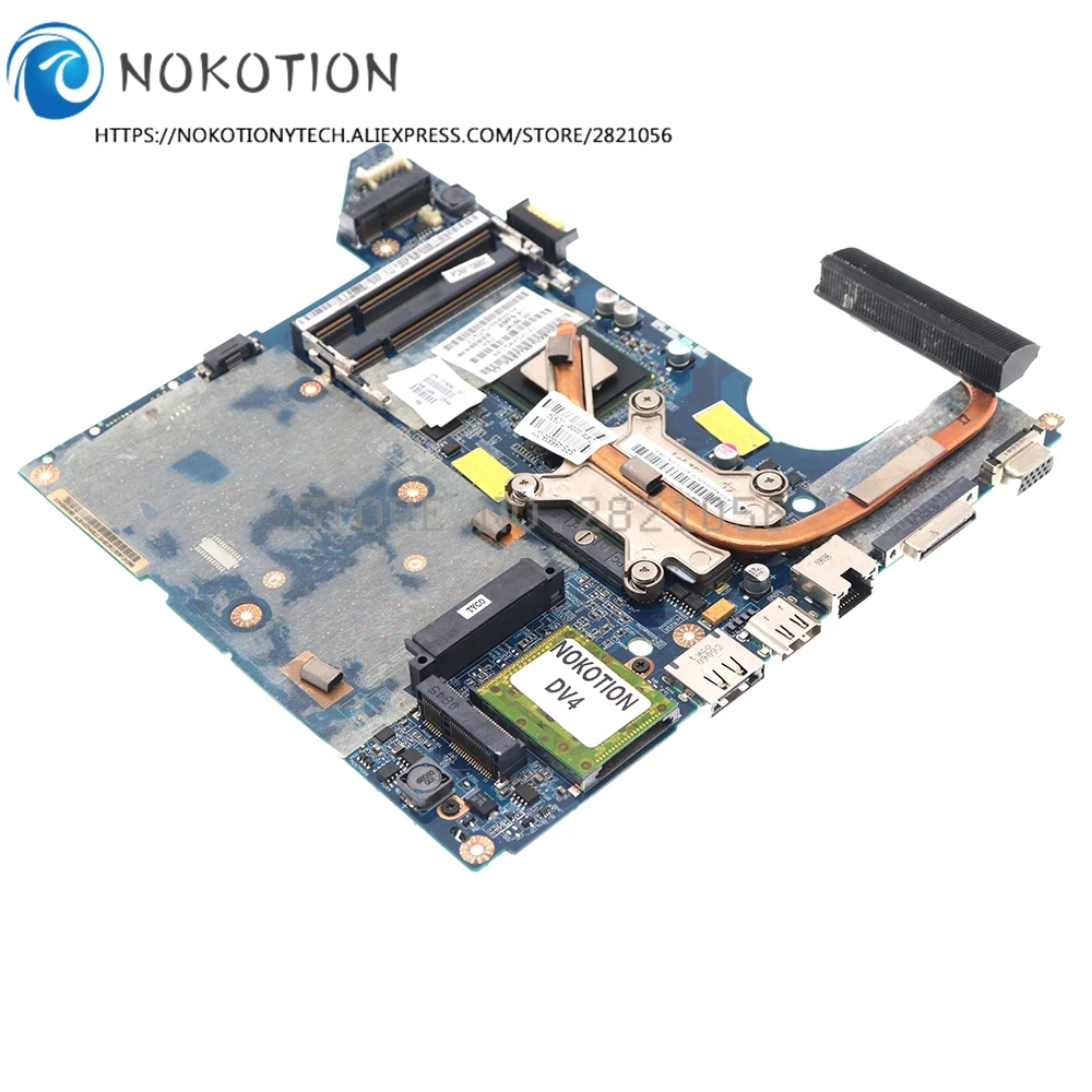 519090-001 LA-4101P For HP DV4 Motherboard+CPU+Heatsink Instead Of 590350-001 575575-001 598091-001 LA-4117P LA-4111P