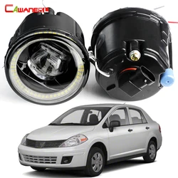 2 X Car LED Fog Light Bulb 30W Angel Eye Daytime Running Lamp DRL For Nissan Versa Sedan Hatchback 2007 2008 2009 2010 2011