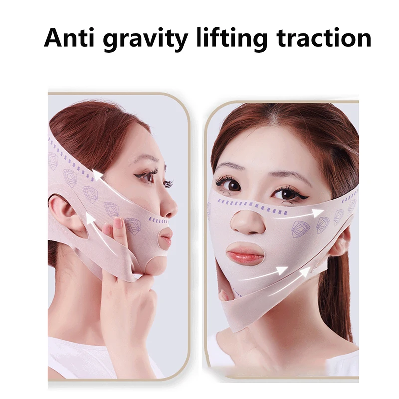 Chin Cheek Slimming Bandage Double Layer V Line Lifting Mask Face Lifting Anti Wrinkle Strap Band Sleeping Mask Beauty Health