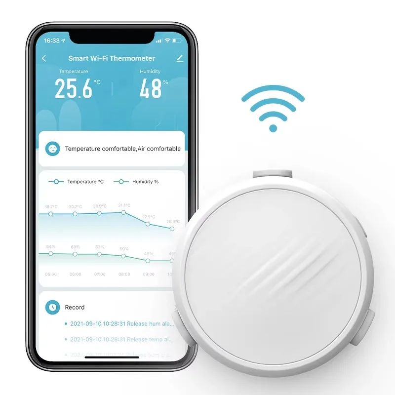 

Mini WiFi Thermometer Hygrometer Freezer Tester Temperature Sensor Hygrometer Detector Monitor Indoor