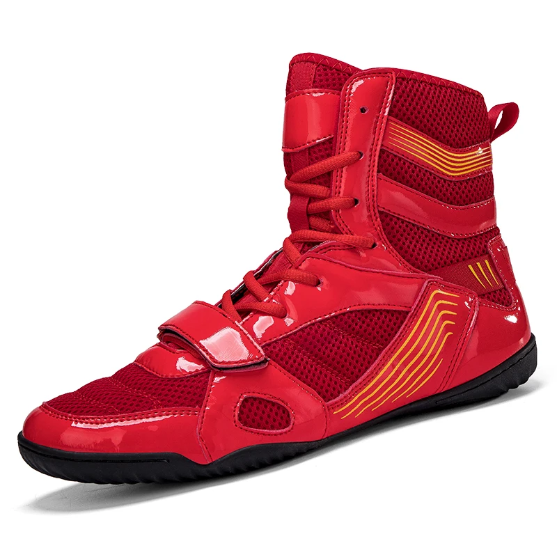

High Top Unisex Wrestling Shoes Breathable Boxing Boots For Training And Match