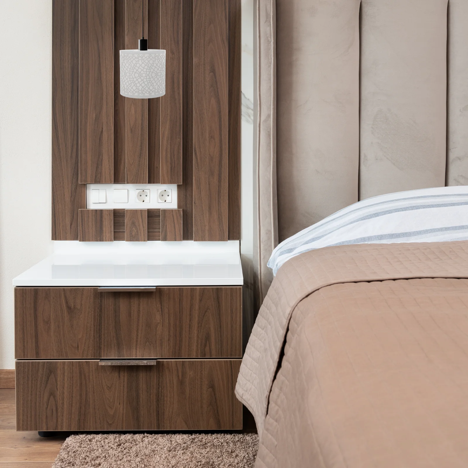 

Metal Lamp Shade Iron Drum Type E27 Screw Small Table Lamp Bedside Light Fixture Vintage Anti-Glare Eye Protection