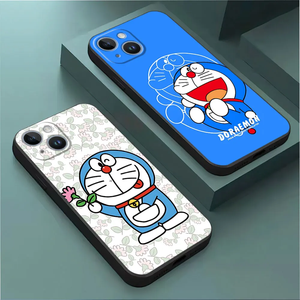 Phone Case for iPhone 8 Plus 14 12 Mini 13 Pro XS X 15 Pro Max SE 11 XR 12 pro 14 Pro TPU Soft Japan Anime D-Doraemon Cover