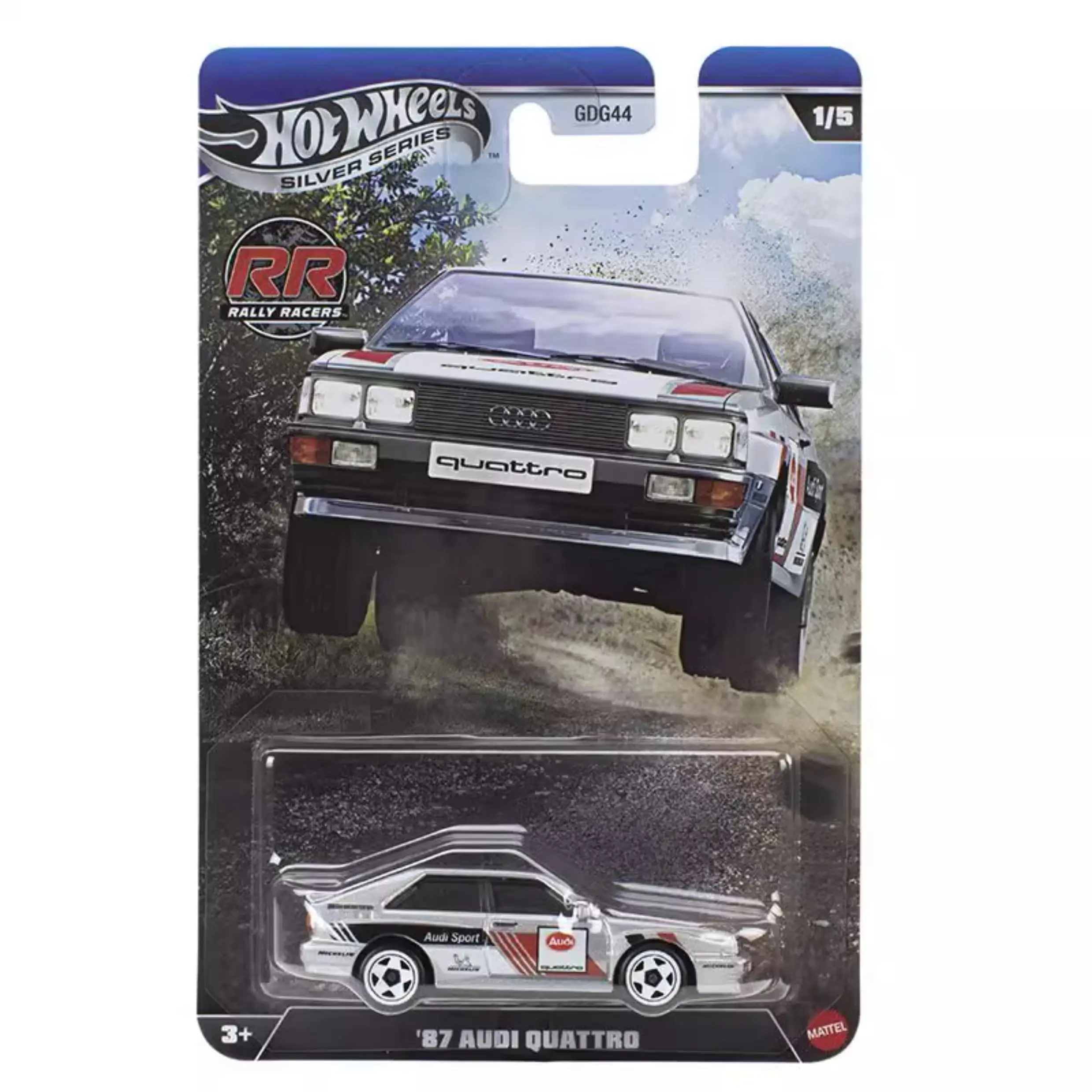 Hot Wheels RALLY RACERS Auta Lancia Rally 037 87 Audi Quattro '71 Datsun 510 1/64 Metalowy Model Odlewany Zabawka Pojazdy GDG44