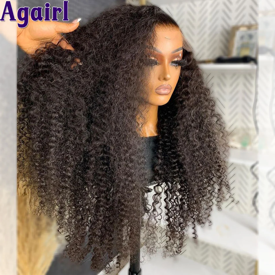 200% Ready Go Curly Human Hair Pruiken Honingblonde Bruin 13X6 Water Wave Lace Frontale Pruik Ombre Blonde Black 6X4 Lace Closure Pruiken