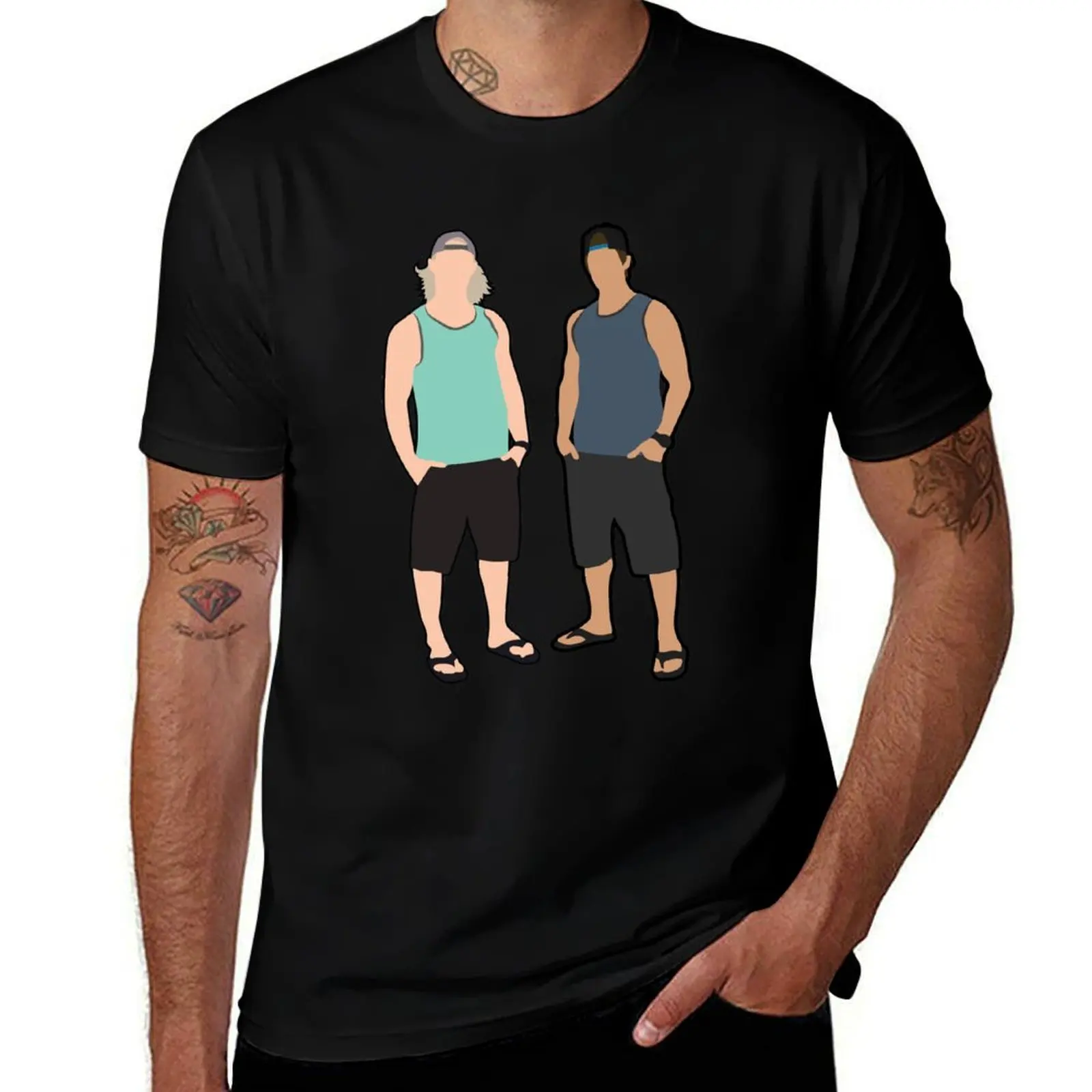 Reilly & Jonesy Letterkenny Cartoon T-Shirt Standard Fit Solid Tee Shirt T-Shirt