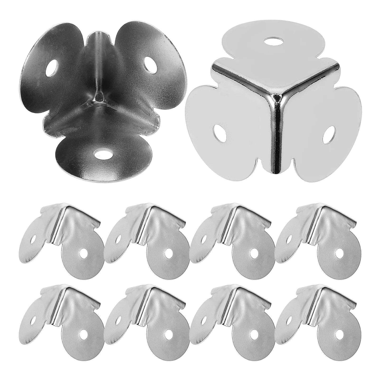 

10pcs Corner Protectors Metal Edges Guard for Furniture Desk Cabinet Box Protectors Wooden Box Speakers Safety Guards