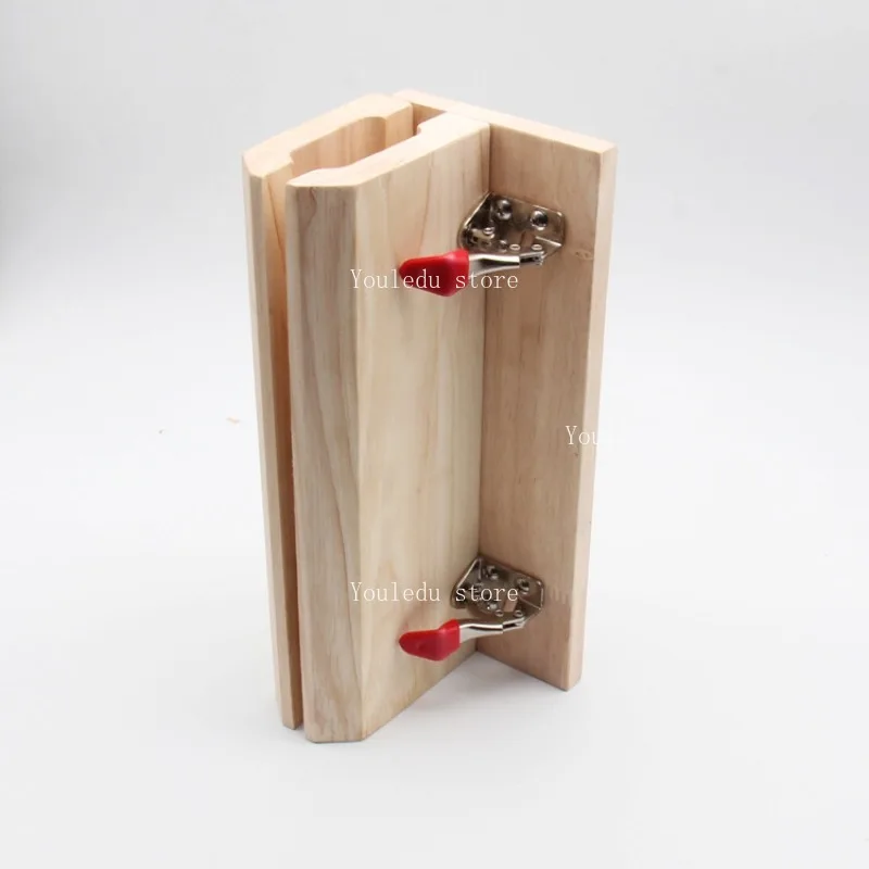 Apply to DIY hand sewn wooden clip horizontal hand sewn wooden frame leather horizontal belt wooden clip seam , oak