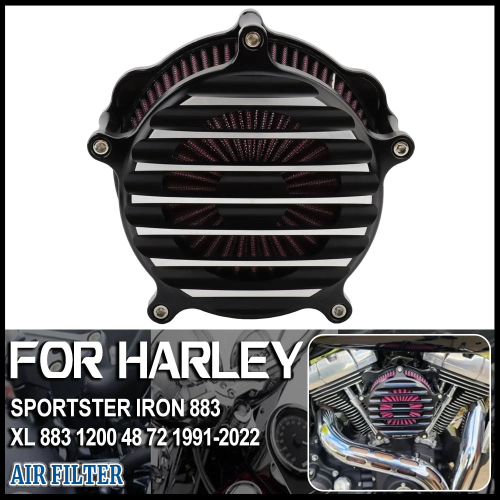 

Motorcycle Air Filters Kits Air Cleaner Intake Filter For Harley Sportster Iron883 Forty-Eight Seventy-Two XL 883 1200 1991-2023