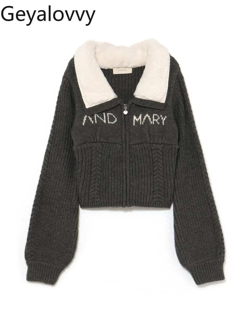 أزياء الخريف الشتاء إلكتروني التطريز محبوك بالأزرار معطف قصير للنساء 2025 جديد النمط الياباني سيدة سترة سترة #5