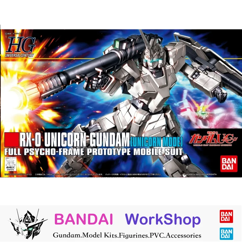 

Bandai Original 1/144 HGUC Unicorn (Unicorn Mode) Action Figure Assembly Model Kit Collectible Gifts