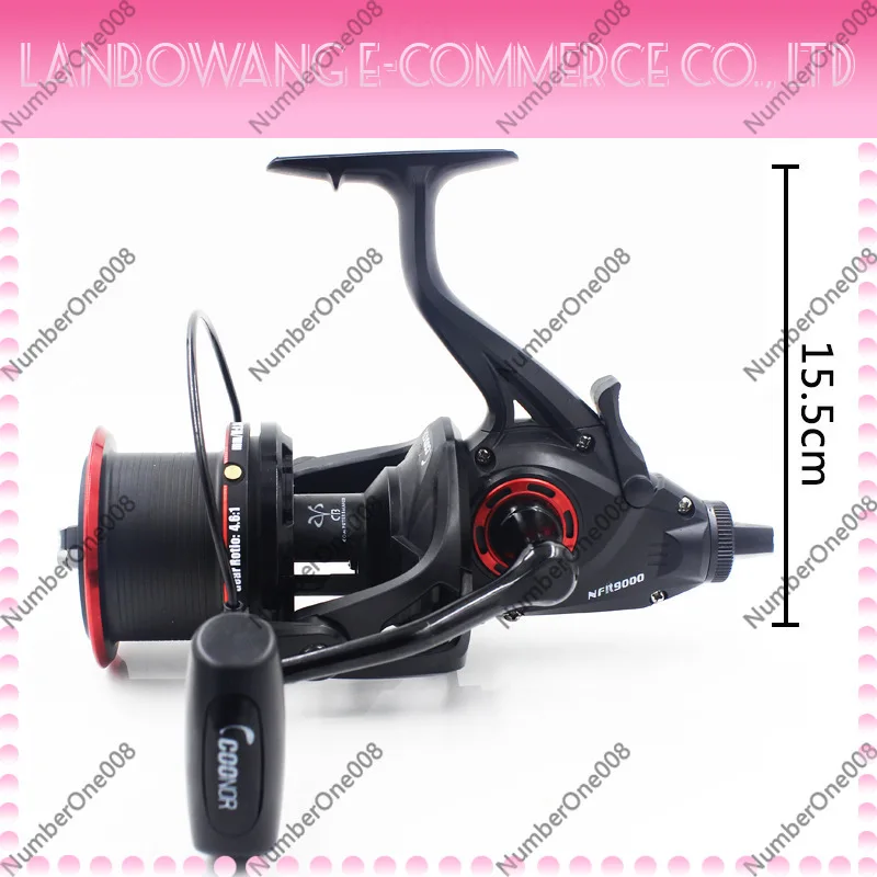 Cross-Border NFR9000 8000 Long Cast Reel Full Metal Double Spool Dual Drag Carp Fishing Wheel