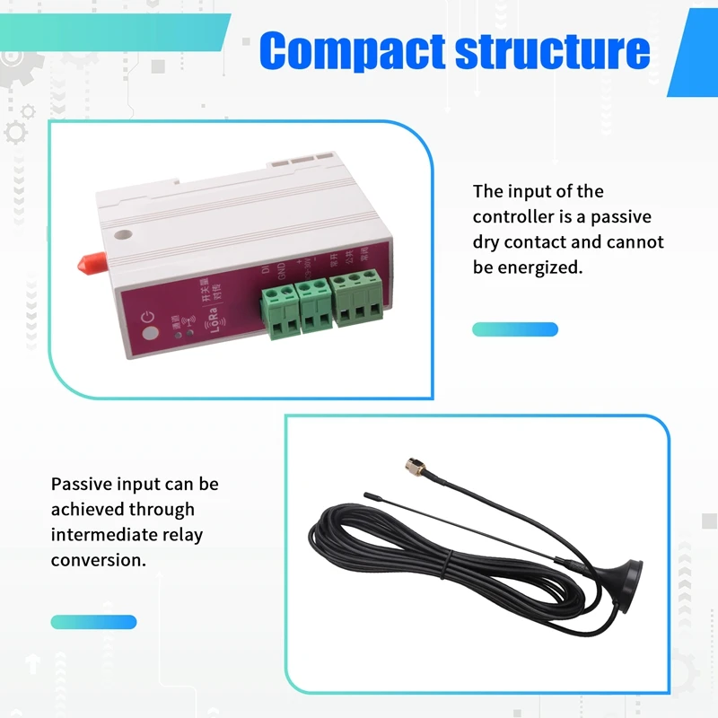 

【BUY NOW】LORA Wireless Intercom Switch Bidirectional Intercom Switch Water Supply Relay Remote Switching Intercom Control Module