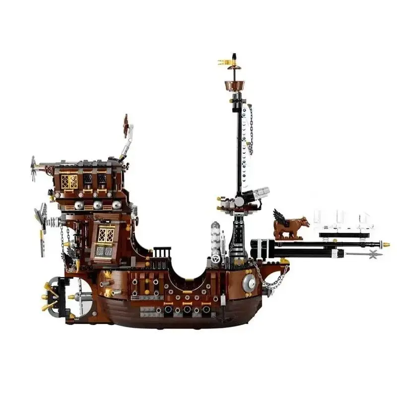 2741PCS Technical Pirate Ship Building Block Warship Sailboat Caribbean Adventure Barracuda Bay 70810 Model Brick Toy Kid Adult