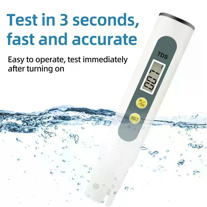 Portable TDS Water Quality Tester Pen Fast And Accurate PPM Measurement For Household Use​