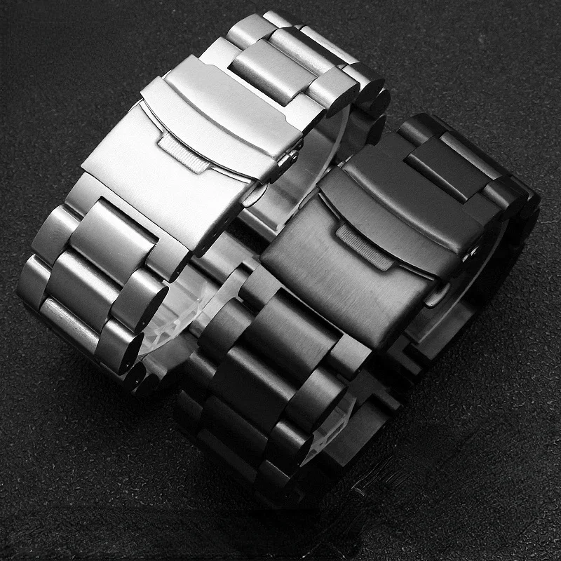 Stainless Steel Watch Band for Panerai Diesel Luminox Waterproof Sweat-Proof Wear Comfortable Men\'s Watch Strap 22 24 26mm